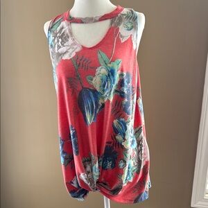 Floral Sleeveless Tunic